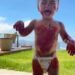 Fofura! Neymar mostra Mavie chorando de tinta | Celebridades