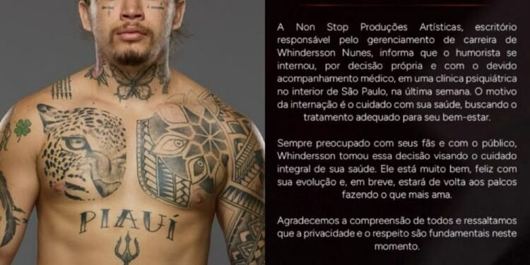 Whindersson Nunes se interna em clínica psiquiátrica | Celebridades