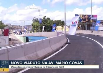 Viaduto da avenida Mário Covas, com avenida Independência é inaugurado em Ananindeua