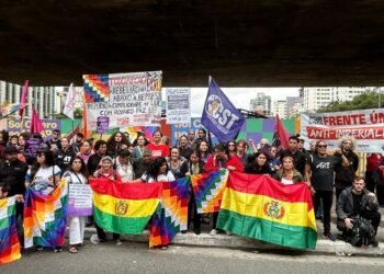 Manifestação em São Paulo Apoia Protestos na Bolívia Contra Governo Paz e Leis de Exceção