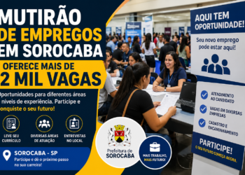 Sorocaba promove mutirão de empregos com mais de 2 mil vagas disponíveis