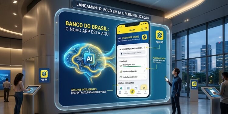 Banco do Brasil lança novo aplicativo com foco em IA e personalização