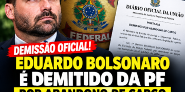 Eduardo Bolsonaro é demitido da Polícia Federal por abandono de cargo