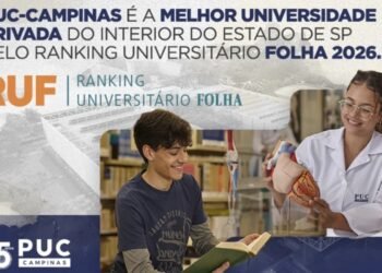 PUC Campinas é a melhor universidade privada do interior de SP, segundo o RUF