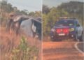 Motorista morre após caminhonete bater em poste de energia na RR-203, em Amajari