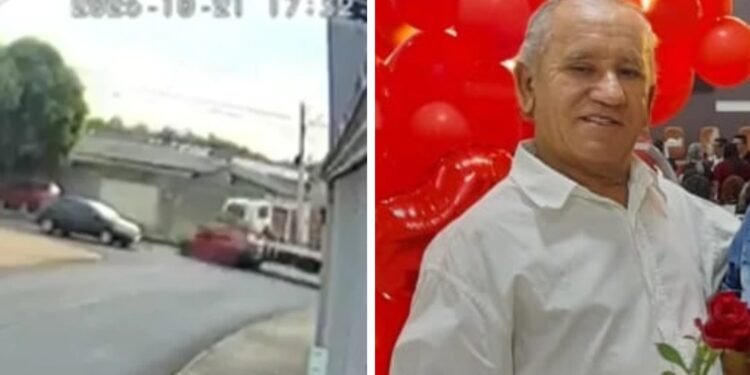 Serralheiro morre após ter carro arrastado por caminhão em Goiânia; vídeo Serralheiro morre após ter carro arrastado por caminhão em Goiânia; vídeo