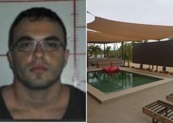 Chefe de facção baleado na Bolívia tinha mansão com praia artificial e vida de luxo na Bolívia; fotos Chefe de facção baleado na Bolívia tinha mansão com praia artificial e vida de luxo na Bolívia; fotos