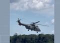 Helicóptero da Marinha interrompe voo e faz pouso por segurança durante logística das eleições no Pará
