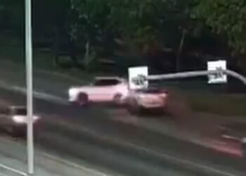 Morte de secretário no Av. Brasil: vídeo mostra perseguição, batida em carro da PM e tentativa de fuga