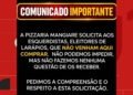 Pizzaria pede que clientes de esquerda não frequentem o local; veja o que diz a lei sobre recusar atendimento