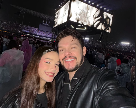 Thiago Costa acompanha show do BTS com a filha e brinca: ‘Agora já sou um Army’