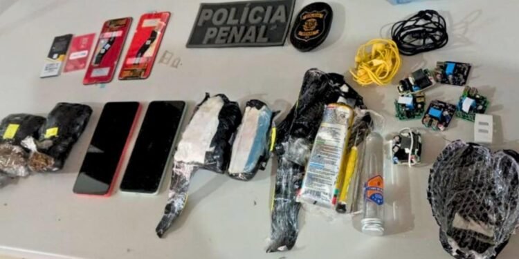 Policial penal e detento são presos por entrada de drogas e celulares em presídio de MT Policial penal e detento são presos por entrada de drogas e celulares em presídio de MT